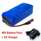 Литиевая батарея LiitoKala, 48 В, 12 ач, 48 В, 12 ач, с зарядным устройством 54,6 в, 2 а для двигателя 500 Вт, 750 Вт, 1000 Вт