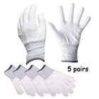 5 пар, Антистатические нейлоновые перчатки EHDIS для обертывания автомобильной пленки, Тонировка окон из углеродного волокна, защитные виниловые перчатки для рук, инструменты для нанесения