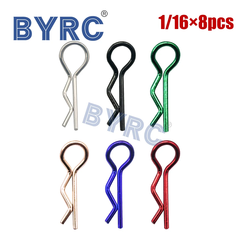 8 шт. разноцветные универсальные зажимы из нержавеющей стали для модели