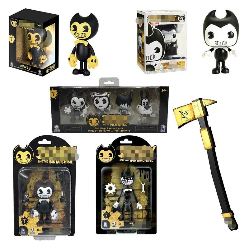 

Game Figure Bendy Ink Machine Toys Doll Action Figuras Kids Collection Toy Bendy PVC Toy Desktop Figure Ornaments