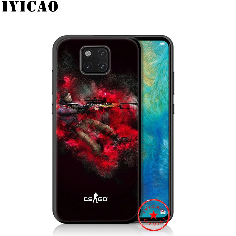IYICAO Counter Strike CS Go Soft Case for Huawei P30 P20 P10 P9 P8 2017 2016 2015 P Smart Z Plus 2019 Mate 20 10 Lite Pro Mini |