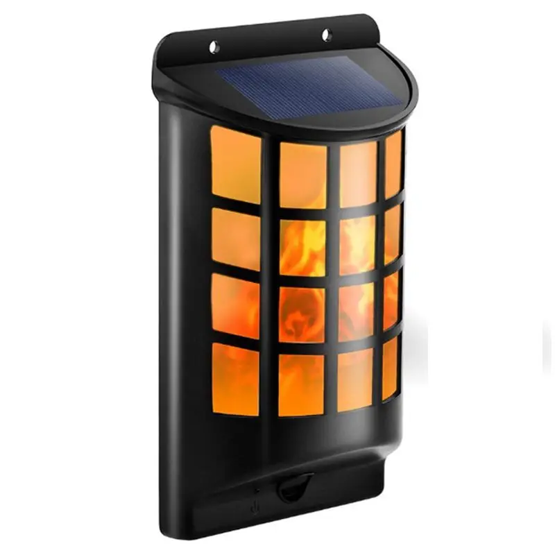 

Акция! Водонепроницаемые Настенные светильники на солнечной батарее с мерцающим пламенем, уличные Настенные светильники с датчиком темног...