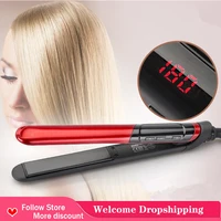 2 in 1 hair flat iron hair straightener fast shipping ceramic fast heat hair care iron temperature control for women household