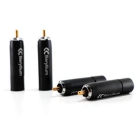 4pcs high quality rca be beryllium alloy rca plugs rca adapter jack audio interconnect cable connector plug
