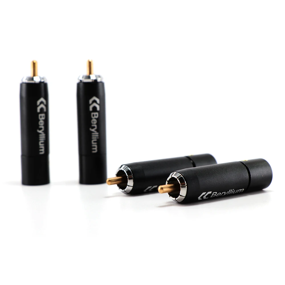 4 шт. RCA вилки из Бериллиевого сплава compercolor с разъемом для адаптера