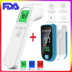 Пульсоксиметр на палец, с OLED-дисплеем, цифровой термометр