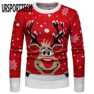 Осенне-зимний Рождественский свитер, мужские пуловеры с 3D принтом, вязаные свитера оверсайз, унисекс, мужской, женский, забавный, Уродливый Рождественский свитер