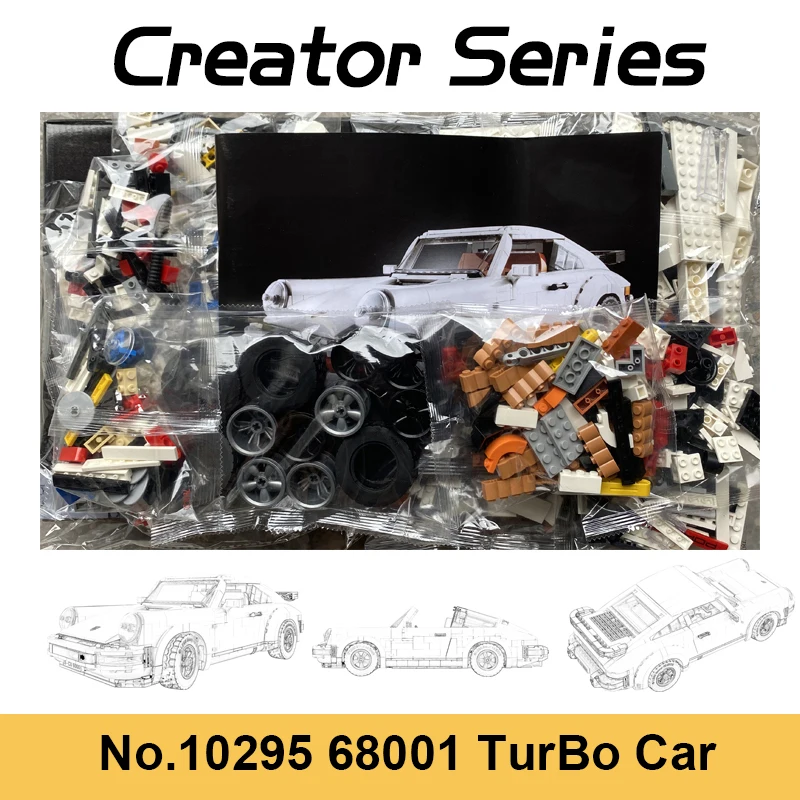 

2021 New 1458pcs Creator Retro TurBo Sports Car High-Tech Racing Car Model Building Blocks Bricks Toys For Children Gifts 10295