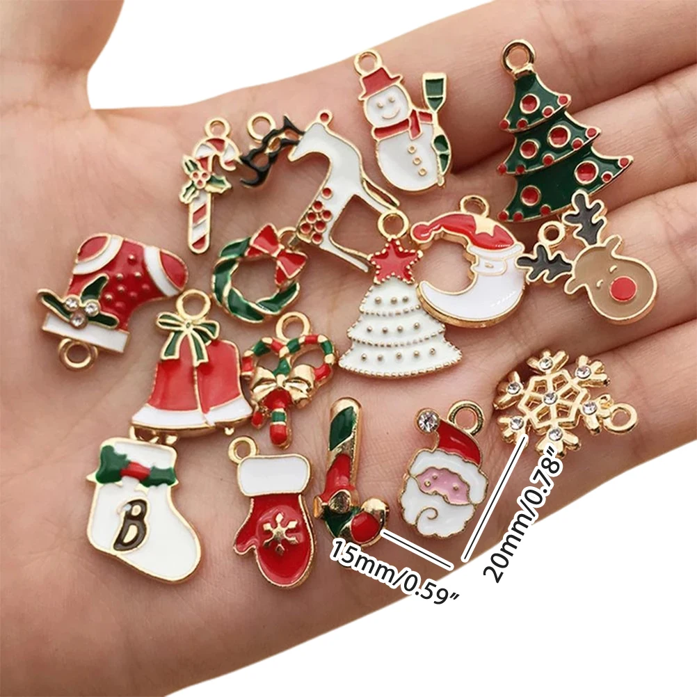 96 шт. смешанные Рождественские Подвески рождественские украшения сделай сам