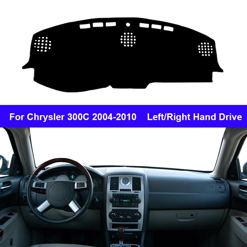 Car Inner Dashboard Cover For Chrysler 300C 2004 - 2010 Auto Dash Mat Carpet Cape Sun Shade Dashmat Pad 2009 2008 2007 2006 2005