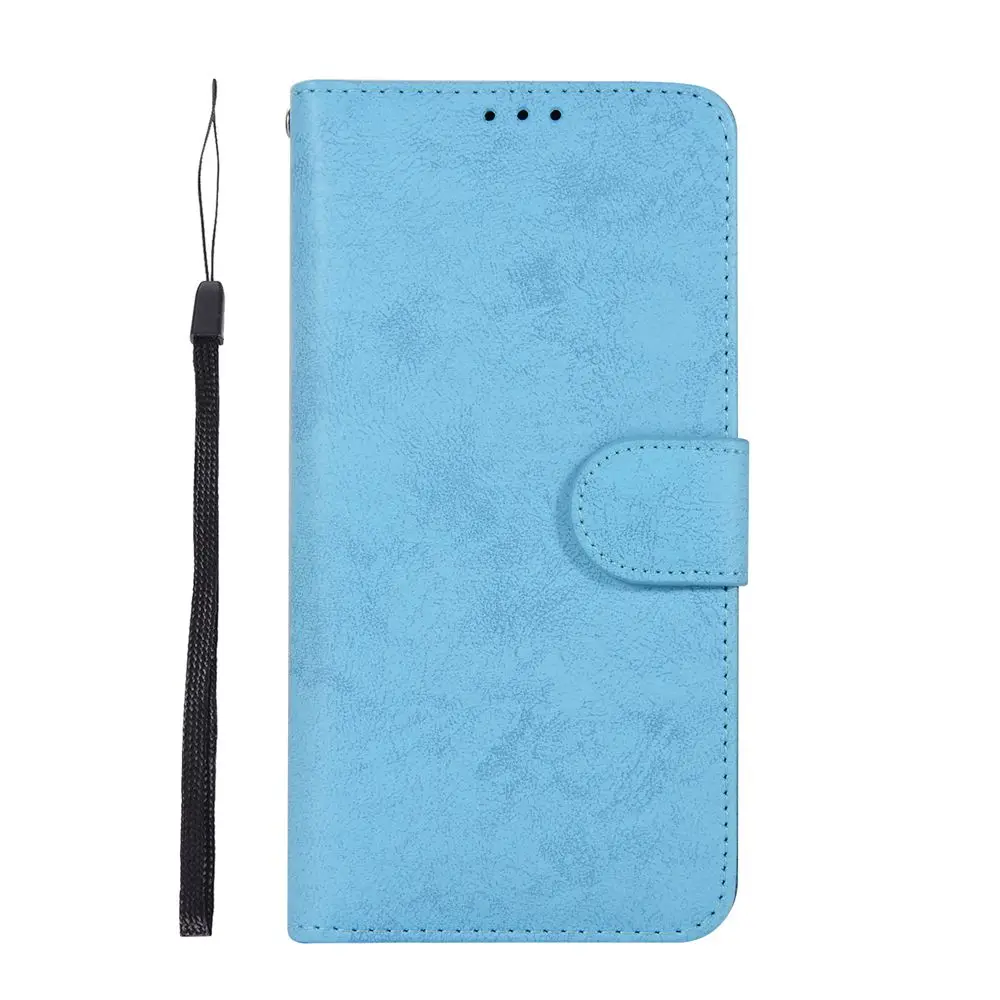 S10e откидная крышка для samsung Galaxy Note 10 8 9 S8 S9 S10 Plus S7 S6 Edge чехол для телефона ретро кожаный кошелек 2в1 Съемная оболочка - Цвет: Water blue