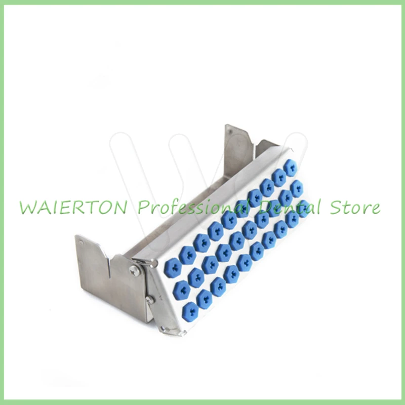 

1Pc 30Holes Dental Implant Drills Organizer Holder Case HP RA FG Bur Block 30H
