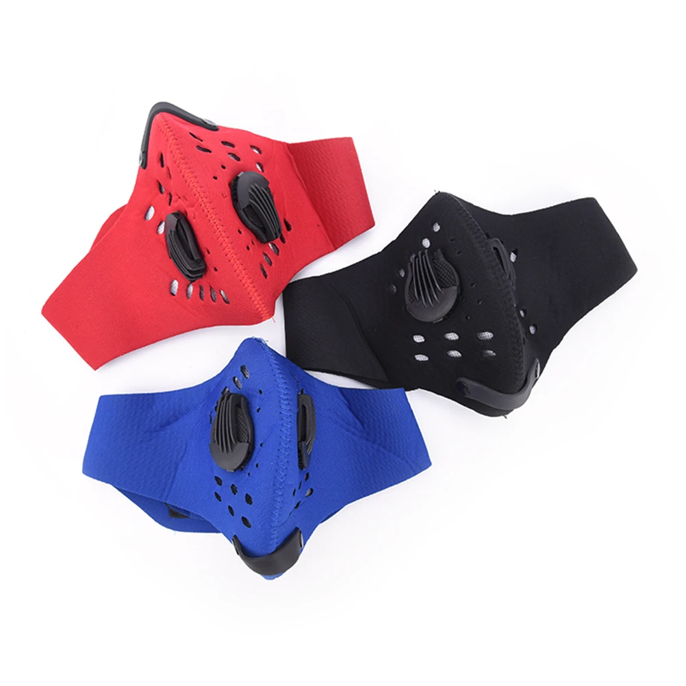 Хлопковая противотуманная маска PM2.5 с клапаном для дыхания противопылевая рта