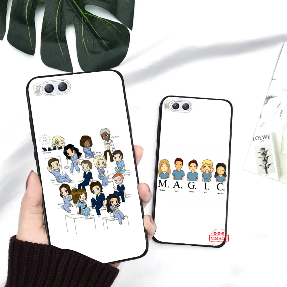 Grey Anatomy Soft High Quality Silicone Case for Xiaomi 6 8 9 SE A1 A2 A3 Lite F1 Mix 2S MAX 3 9T Pro CC9E CC9 |