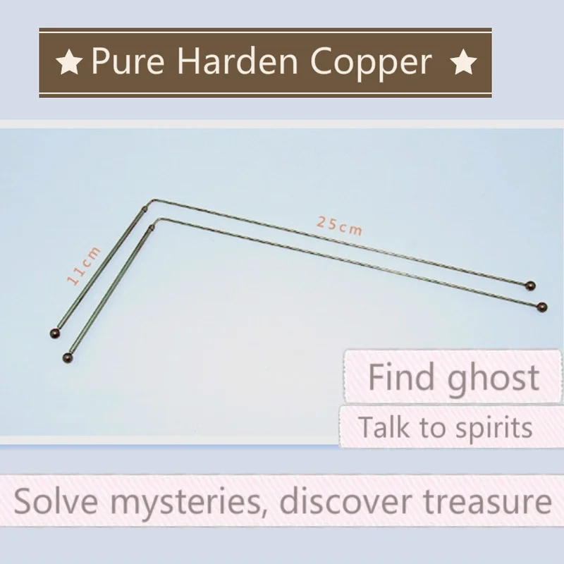 Одна пара твердых медных дюбельных стержней с ручками красиво изготовленные