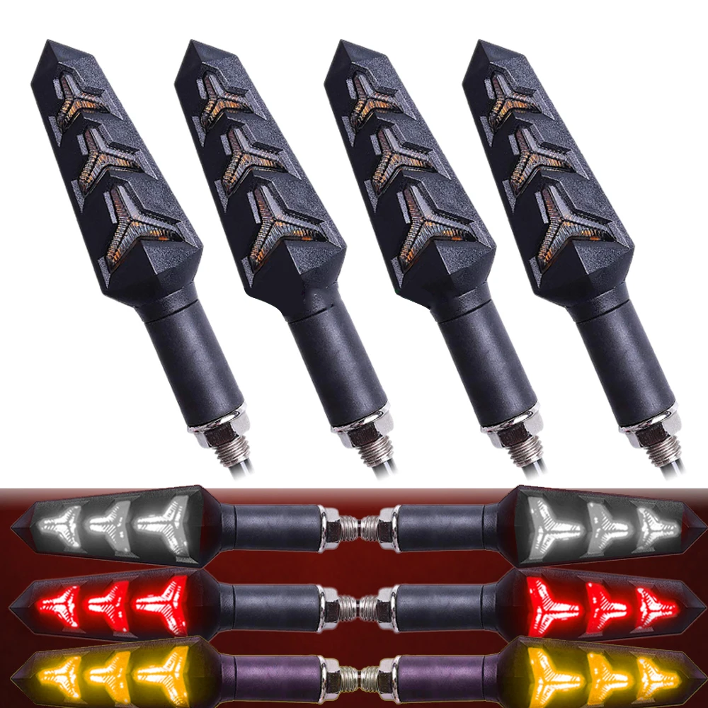 Течет мотоцикл указатели поворота светодиодные мигалки clignotant intermittes moto для suzuki