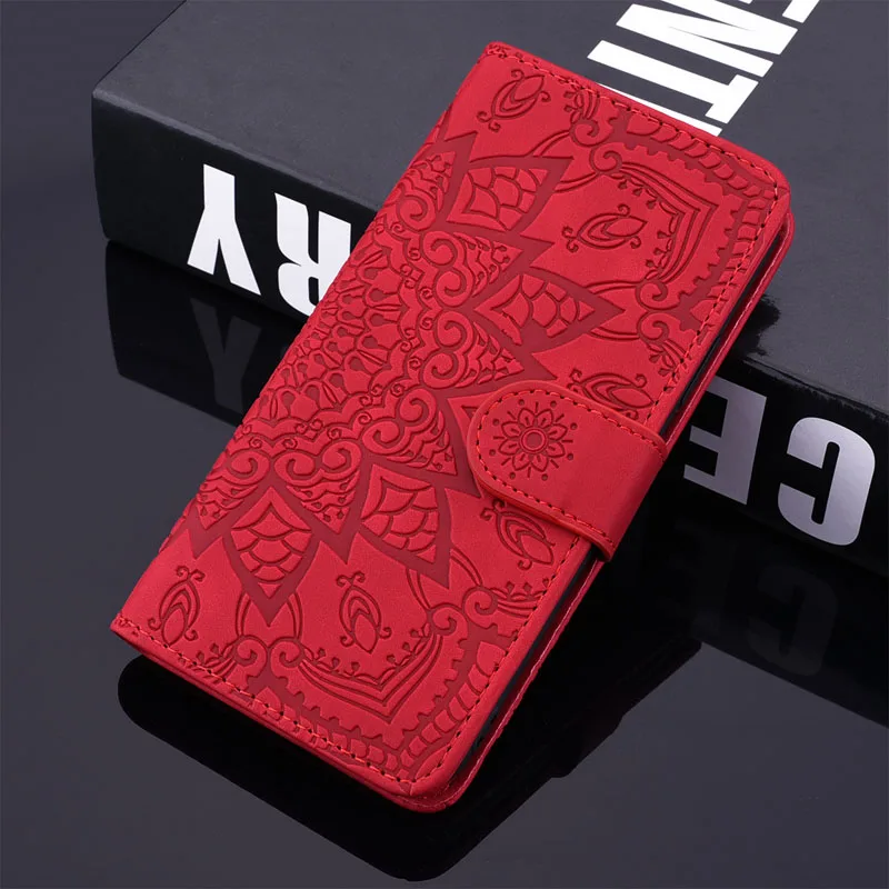 Красный Матовый чехол для Xiao mi Red mi 7A Note 4X7 6 5 K20 Pro чехол кожаный бумажник флип Чехол Xio mi 9 9T 8 A2 Lite Pocophone F1 чехол - Цвет: Красный