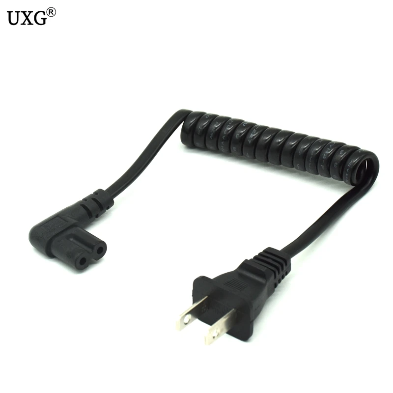 JP US NEMA 1 15P 2 контактный штекер для IEC320 C7 AC короткий портативный шнур зубца угловой