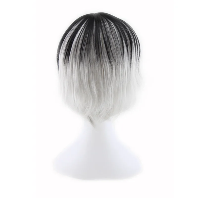 

Anime Cosplay Wigs 28cm Short Wig Tokyo Ghoul Haise Sasaki Synthetic Hair Perucas Cosplay Wigs
