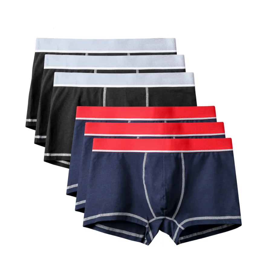 6Pcs A0608 Mix B22 6 шт./лот, фирменное качество,, новые модные сексуальные хлопковые шорты, мужские боксеры, шорты, мужское нижнее белье, мужские трусы, мужская одежда - Цвет: 6Pcs A0608 Mix B22