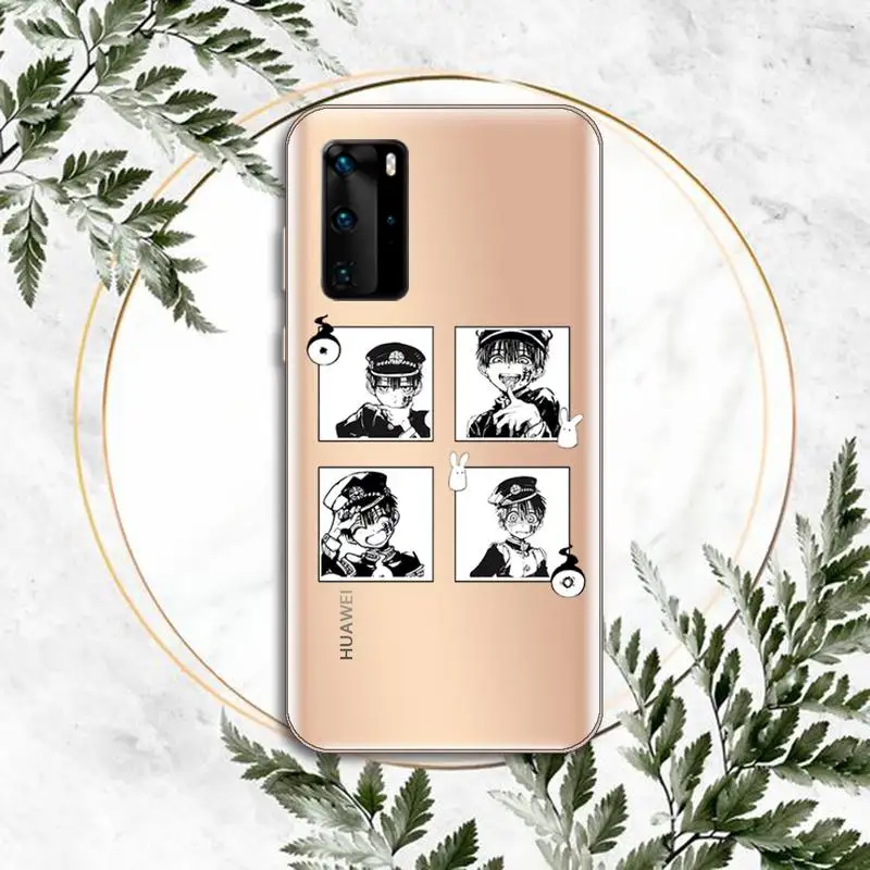 

Jamular Toilet Bound Hanako Kun Phone Case Clear Transparent for huawei honor P 40 30 20 lite Pro 10 i 8 9 x p smart 2019