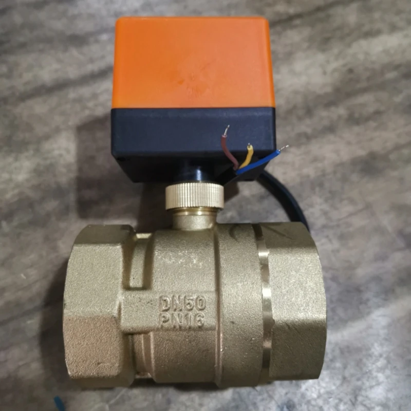 Ac 220V G2 Dn50 2-Way 3-Wire 2-Point Control Brass Electrical Motorized Ball Valve | Обустройство дома