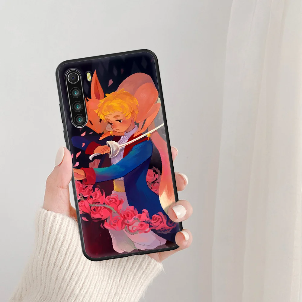 

Lovely the Little Prince Phone Case For Xiaomi Redmi Note 7 8 8T 9 9S 4X 7 7A 9A K30 Pro Ultra black Bumper Silicone Waterproof