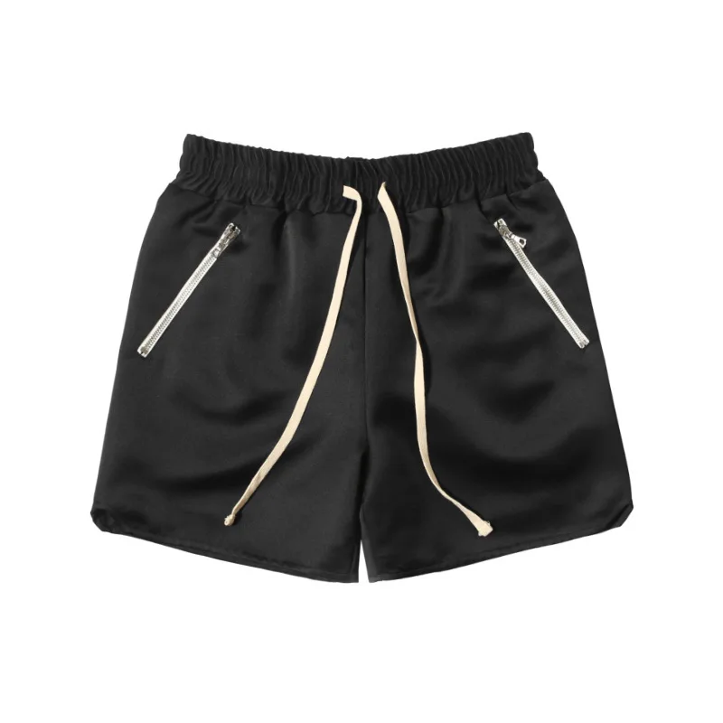 

High street zipper pocket drawstring boxing short