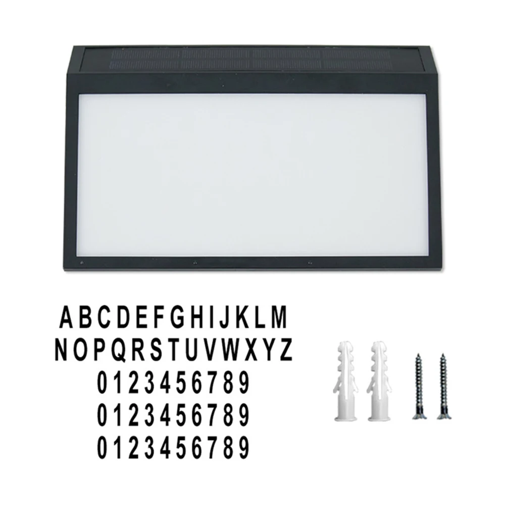 

Address Sign Light Home Decoration Lamps Lights Solar Powered Wall-Mounted Creative Outdoor Street Outside Wall VRaySun