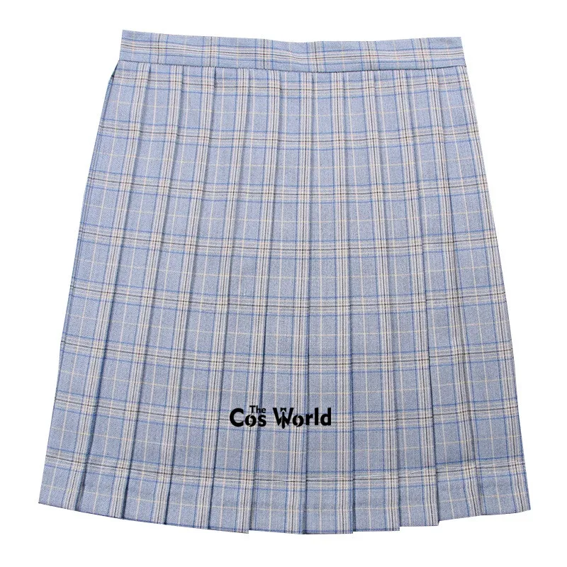 

[Blue Apricot] Girl's Women's Japanese Summer High Waist Pleated Plaid Skirts For JK School Uniform Students Cloths