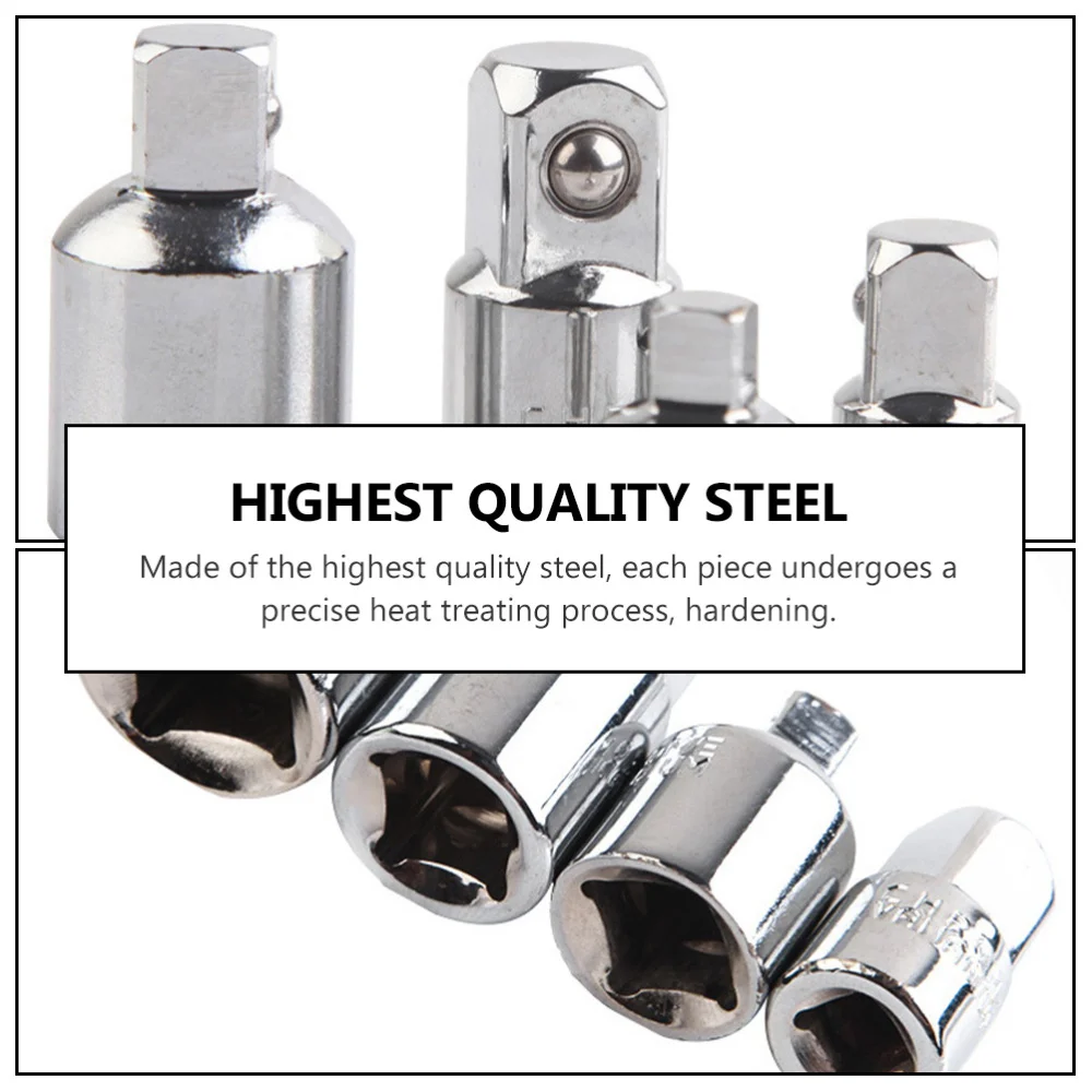 

4pcs Impact Socket Adapter and Reducer Kit Impact Drive Socket Reducer Adapter