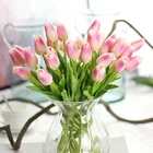 1 шт. тюльпан искусственный цветок Настоящее прикосновение искусственные тюльпаны букет поддельные цветы для украшения дома, подарок на свадьбу, декоративные цветы DIY Декор