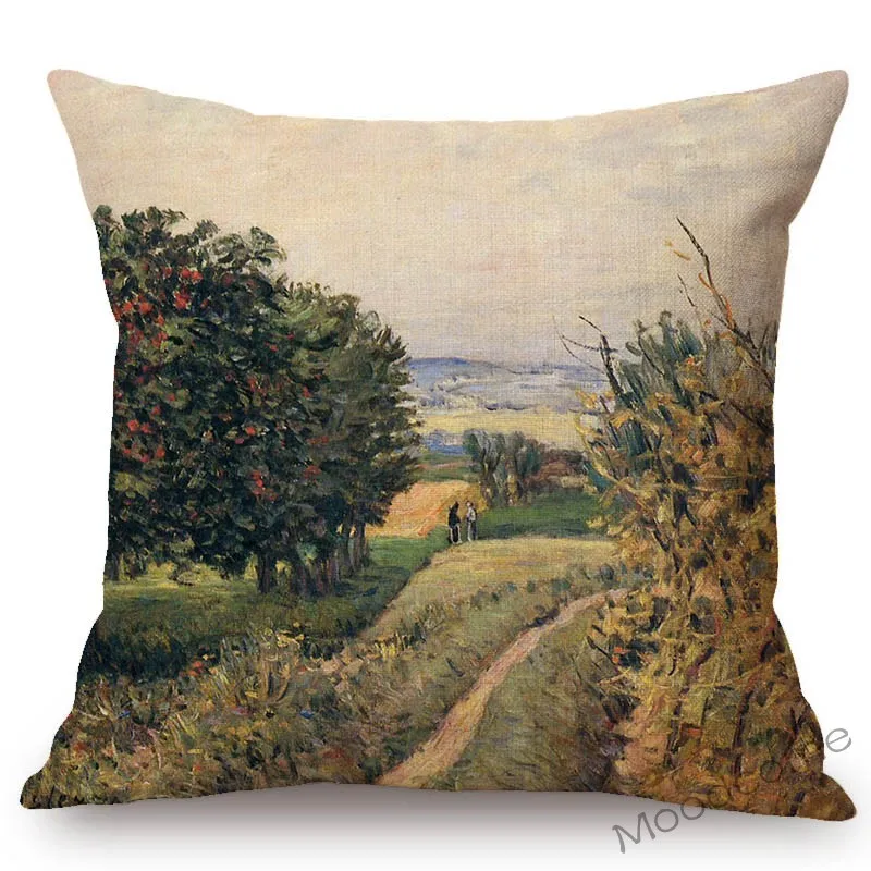 Импрессионизм мастер Альфреда Sisley известная картина маслом деревня пейзаж