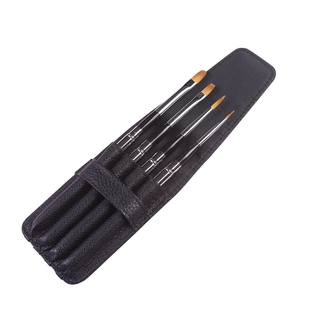 Высококачественный PBT-782 4 шт./компл. taklon hair алюминиевый наконечник колпачок Акварельная акриловая краска набор кистей с сумка из полиуретана