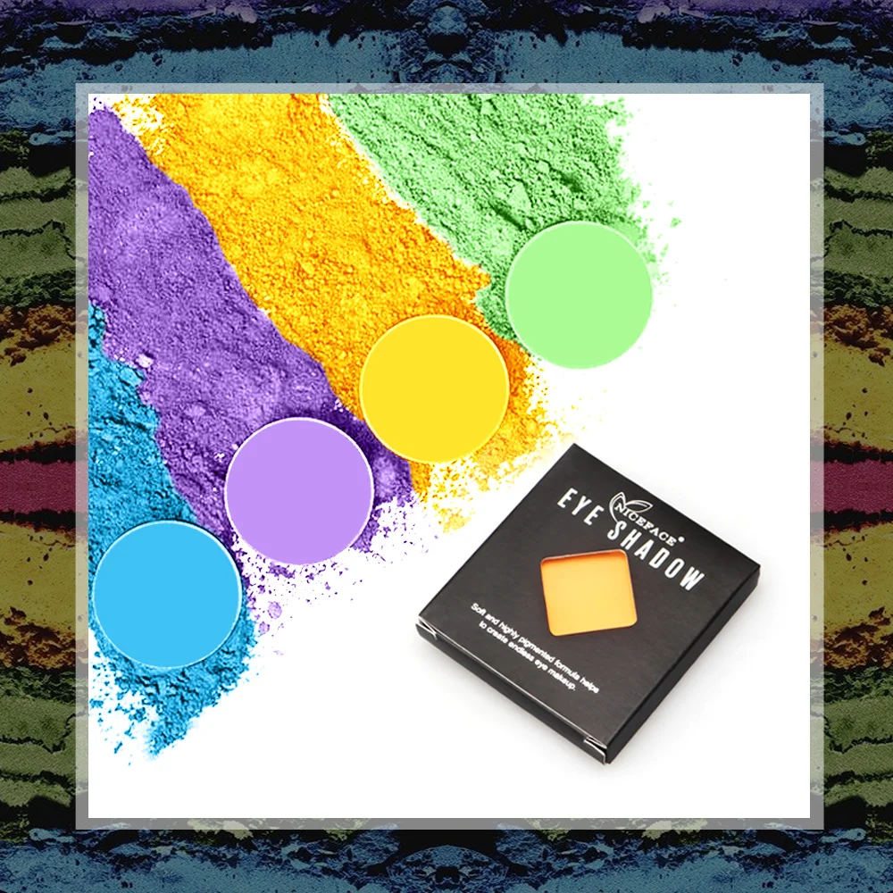 Новый макияж флуоресцентный неоновый светильник пигментные тени для век