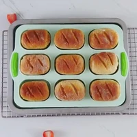 9 cavity silicone cake mold diy baking pastry scone pans tools baking liners mat bread mould kitchen bakeware baking mold