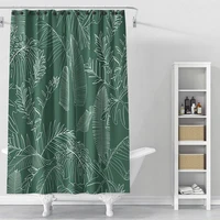 hawaii sandy beach tropical plants style 3d print waterproof shower curtains home decoration bathroom toilet door curtain