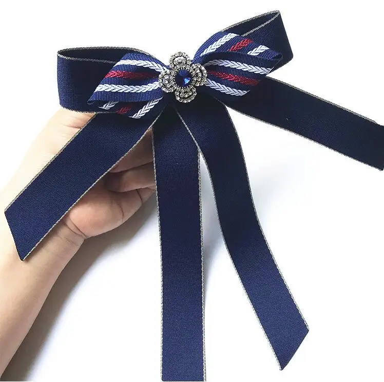 Новые женские красные броши на булавке с длинной лентой бантом модные ювелирные