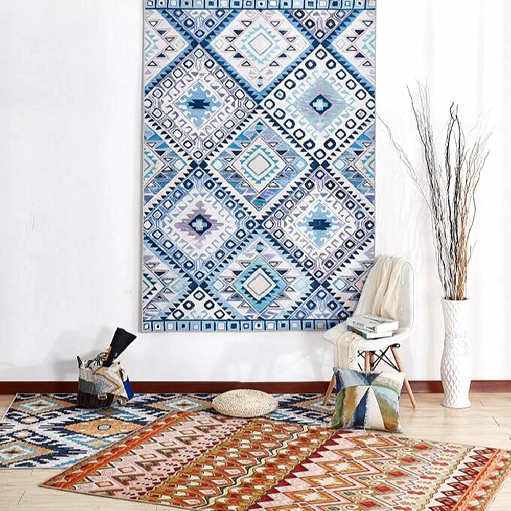 120X160cm винтажный художественный этнический русский стиль ковер килим Lving комната
