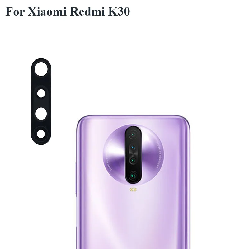 High quality For xiaomi Redmi K30 K 30 Back Rear Camera Glass Lens test good Xiao mi RedmiK30 Replacement Parts | Мобильные телефоны