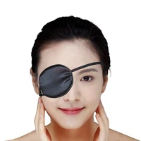 silk single eye mask adult children full shading training to correct strabismus and amblyopia male and female cyclops pirate one