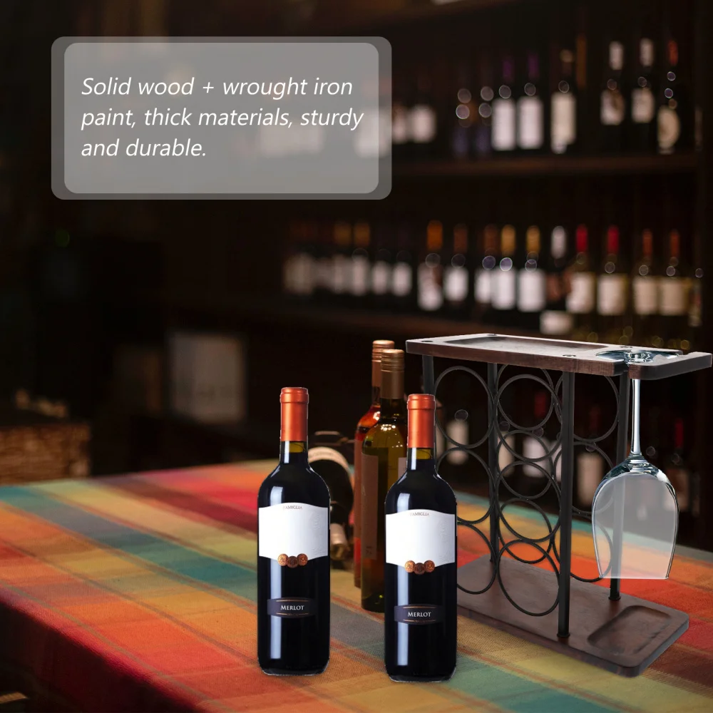 

1Pc Creative Champagne Red Rack Iron Household Rack Display Rack