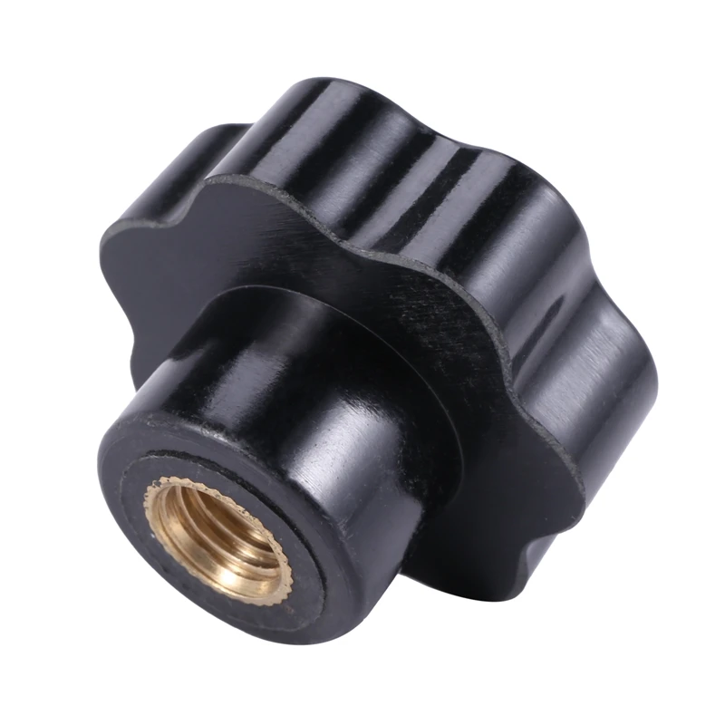 M10 10mm Dia Thread Black Plastic Star Head Clamping Knob Grip | Компьютеры и офис