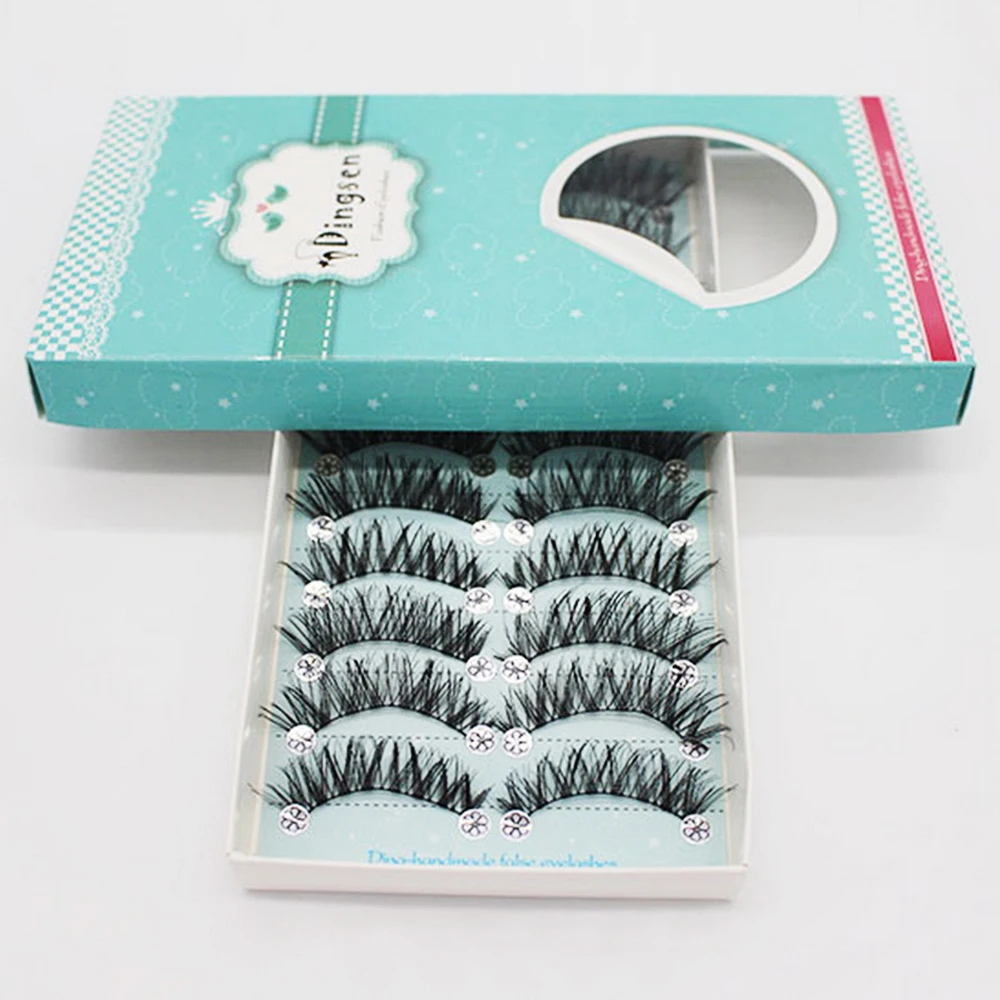 10 пар ручная работа 3D Искусственные норковые толстые ресницы накладные