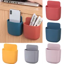 Wall Mounted Storage Box Remote Control Storage Organizer Case For Air Conditioner TV Mobile Phone Plug Holder Stand Rack Hot