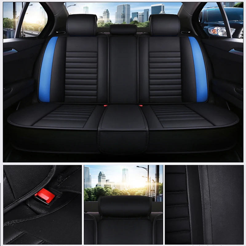 Universal Car Seat Cover for NISSAN Qashqai Juke Leaf Armada Altima Cube Dualis Tiida Bluebird Car Accessories Interior Details images - 6