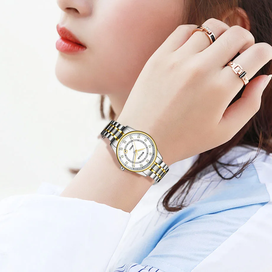 Часы наручные женские кварцевые люксовые брендовые Модные Простые