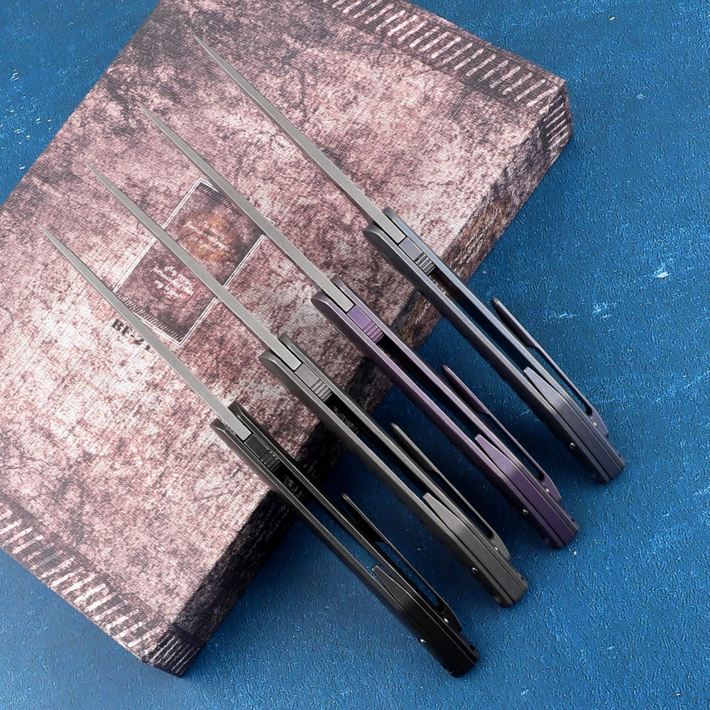 Складной нож медведь коготь Летающая акула лезвие s35vn титановая ручка карманный