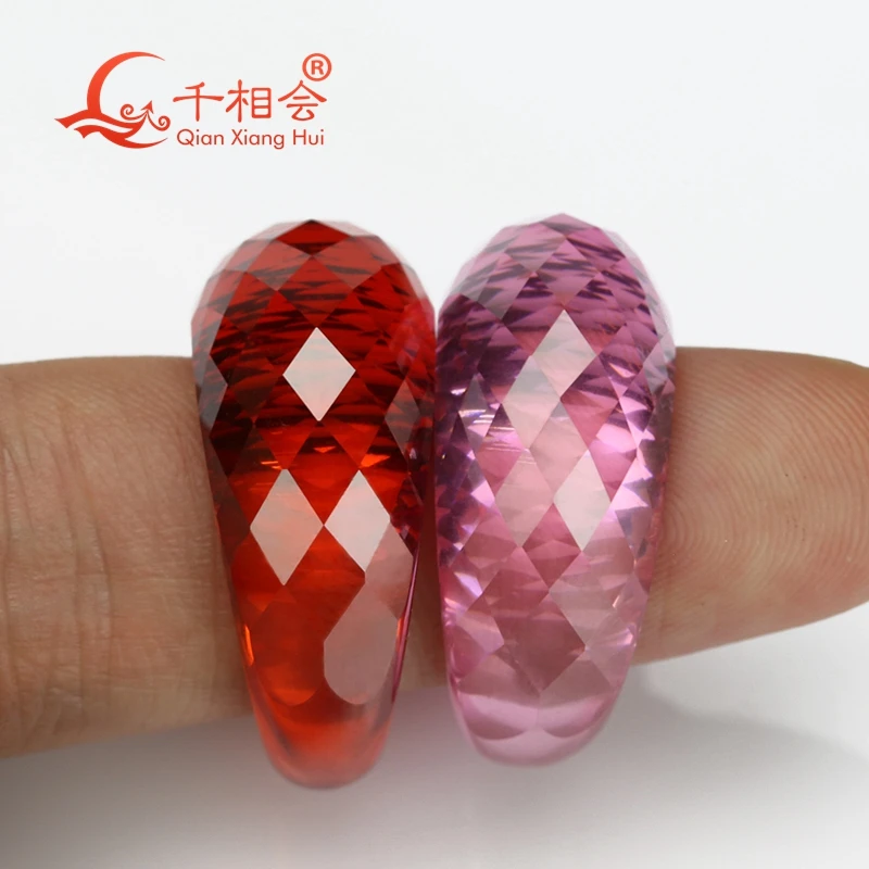 Однократное формирование розового и красного цвета 18 4 мм кубического циркония