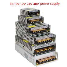 Vusum трансформатор освещения AC110V-220V к DC 5 в 12 В 24 в 48 в адаптер питания 2A 5A 10A 15A 20A 30A светодиодные ленты Переключатель Драйвер